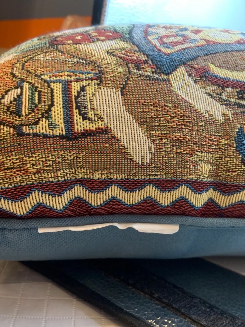 Vintage Monkey Business Cross Stitch Needlepoint Retro Accent Pillow 16